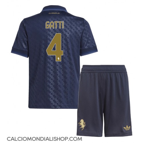 Maglie da calcio Juventus Federico Gatti #4 Terza Maglia Bambino 2024-25 Manica Corta (+ Pantaloni corti)